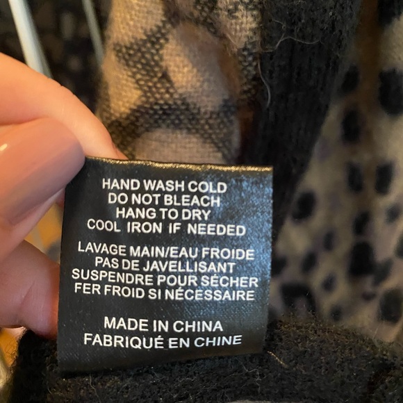 Leopard Print Wrap Poncho Cape one size - Picture 12 of 12